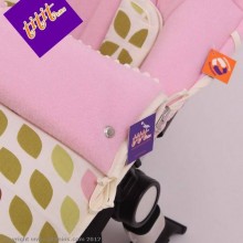 Saco Silla CC BBOO HOJAS ROSA.Polar Rosa/Crudo tititnins