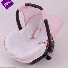 Conjunto Funda Grupo 0 Universal PIQUE BLCO.Kuku Rosa/Rosa