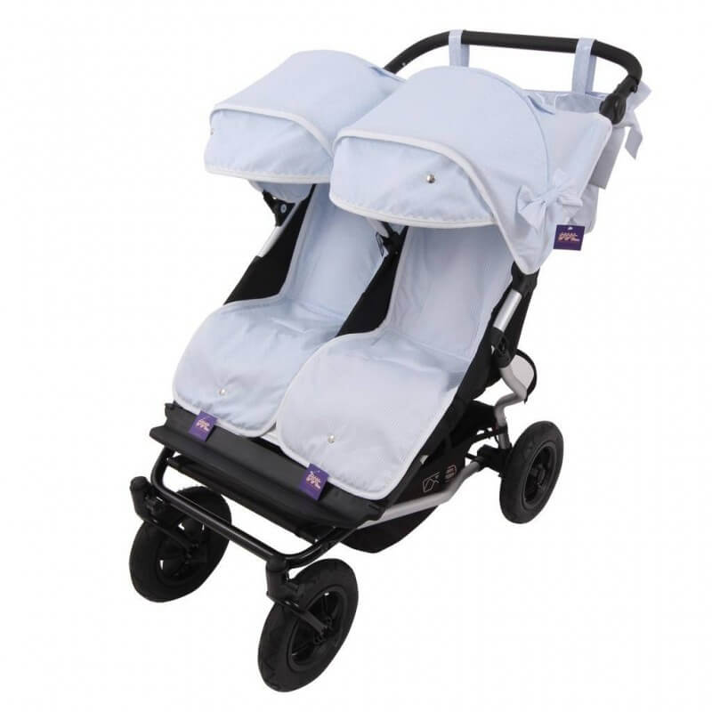 Conjunto Silla Mountain Buggy Duet Capazo KUKU CELESTE.Mil