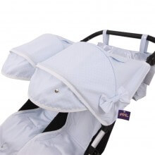 Conjunto Silla Mountain Buggy Duet Capazo KUKU CELESTE.Mil