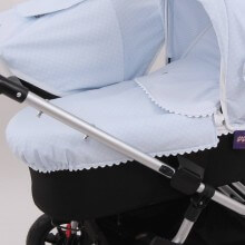 Colcha Capazo Mountain Buggy Duet KUKU CELESTE. Mil Celeste