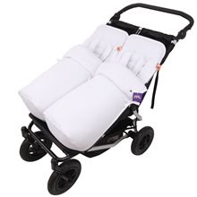 Conjunto 2ud. Saco Silla Mountain Buggy Duet PIQUE BLANCO.Pique Blanco/Blanco