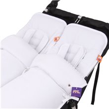 Conjunto 2ud. Saco Silla Mountain Buggy Duet PIQUE BLANCO.Pique Blanco/Blanco