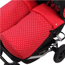 Conjunto 2ud. Saco Silla Mountain Buggy Duet PATA DE GALLO.Velour Gris/Negro