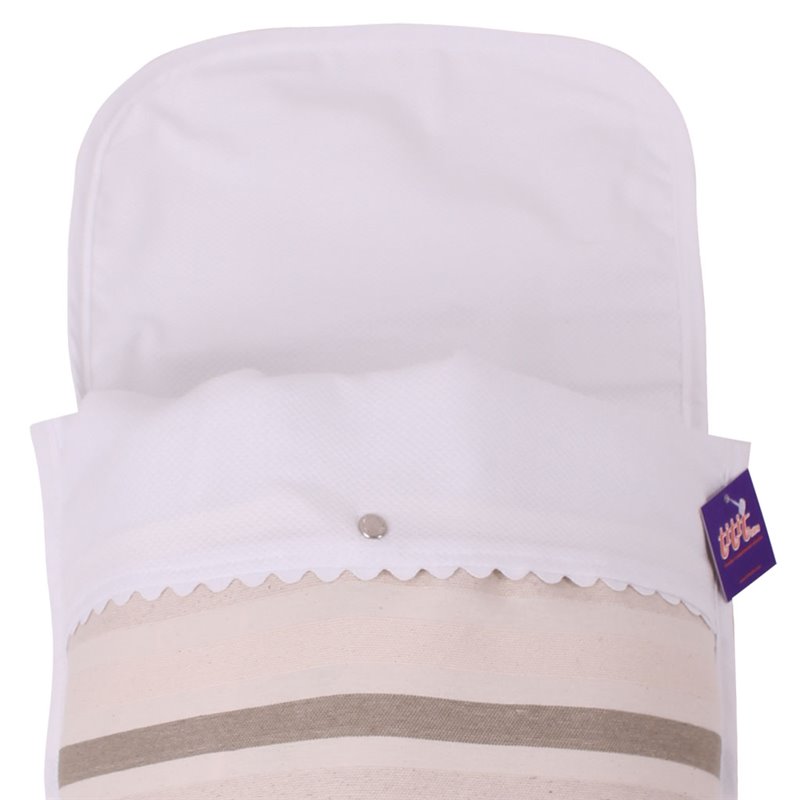 Saco Capazo Verano NATURA.Pique Blanco/Blanco TititNins