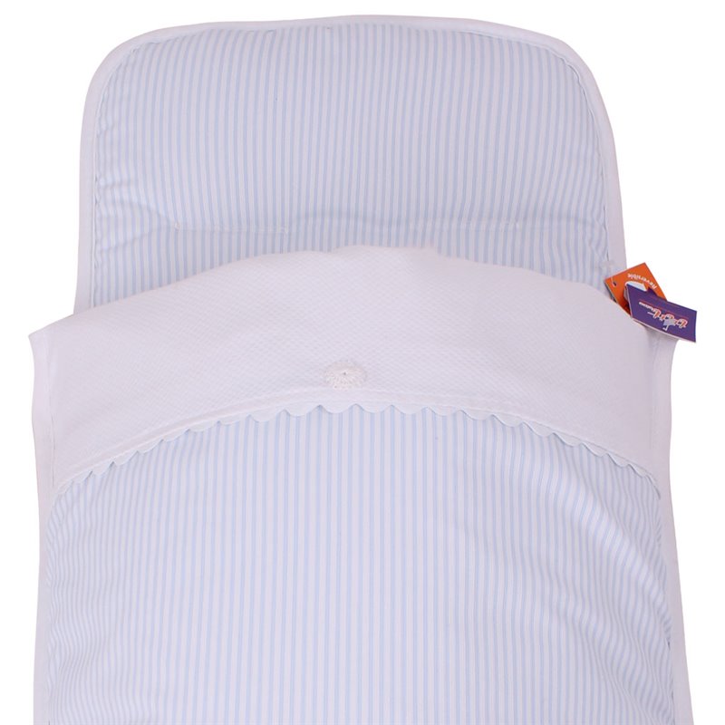 Saco Capazo Verano MIL CELESTE.Pique Blc/Blanco TititNins