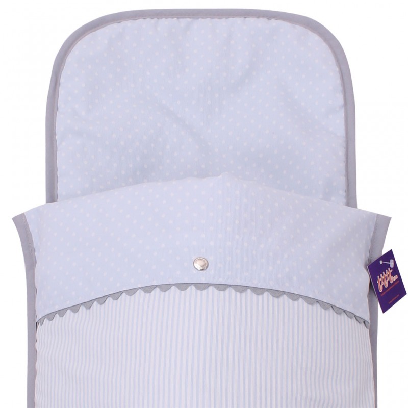 Saco Capazo Verano MIL CELESTE. Kuku Celeste/Gris TititNins