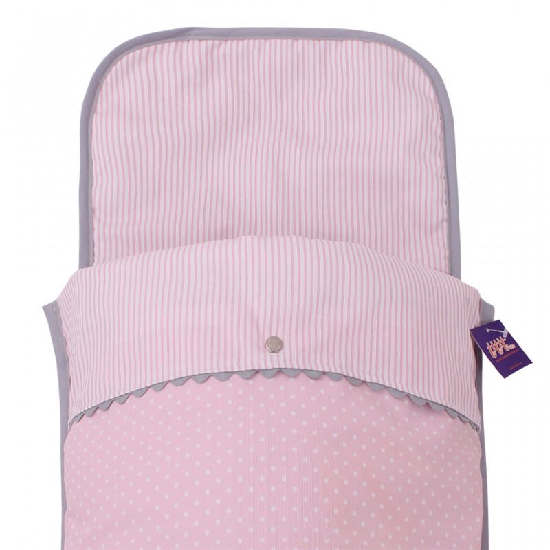 Saco Capazo Verano KUKU RO. Mil Rosa/Gris TititNins