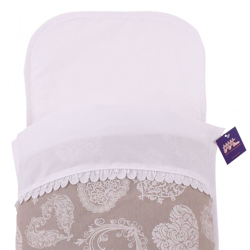 Saco Capazo Verano HEART.Blanco/Pétalos TititNins