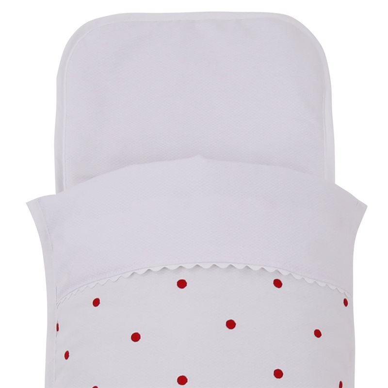 Saco Capazo Verano PIQUE TOPO RO.Blanco/Blanco TititNins
