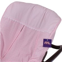 Funda Grupo 0 Universal Combi Basic KUKU RO.Mil Rosa+3D/Blanco