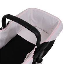 Funda Capazo Goma Bugaboo Fox PIQUE ROSA.Rosa/Rosa tititnins