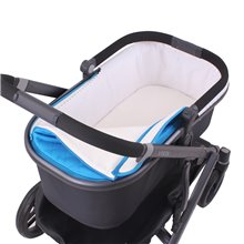 Funda Capazo Velcro Uppababy Vista y Cruz 2015-20 PIQUE BLANCO