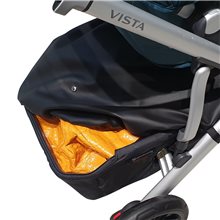 El diseño del Cubre Cesta Uppababy Vista 2020 te permite aprovechar mas el volumen de tu cesta.
