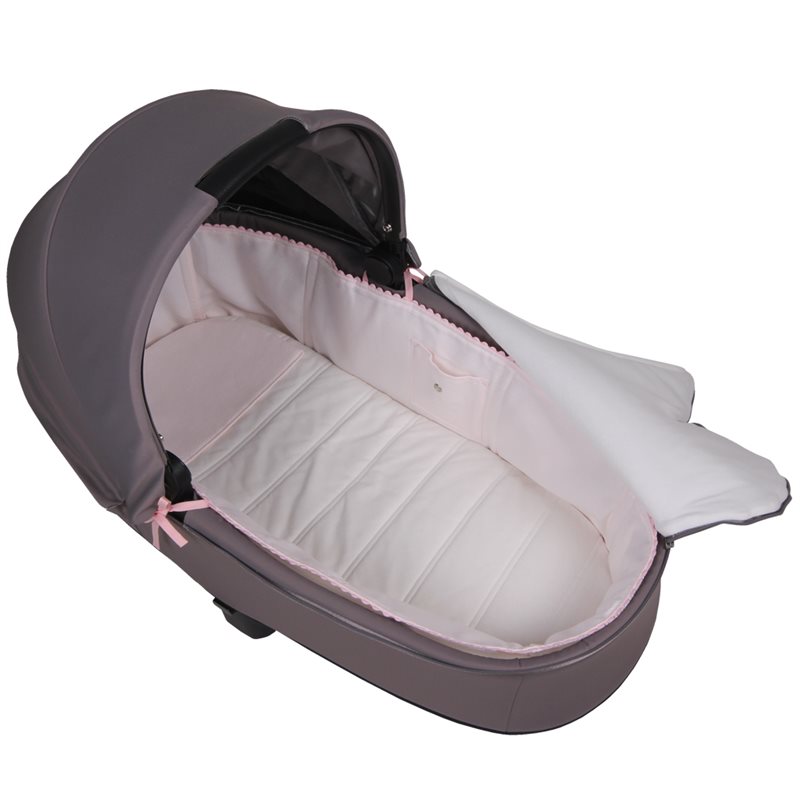 Funda Capazo Cybex Mios Lux 2019-21 Velcro PIQUE ROSA.Rosa