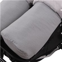 Conjunto 2ud Sacos Silla Baby Monster Easy Twin PATA DE GALLO.Polar Gris