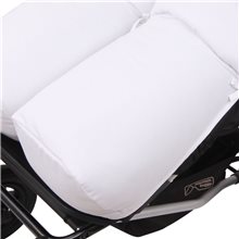 Conjunto 2ud Sacos Silla Baby Monster Easy Twin PIQUE BLANCO.Pique Blanco