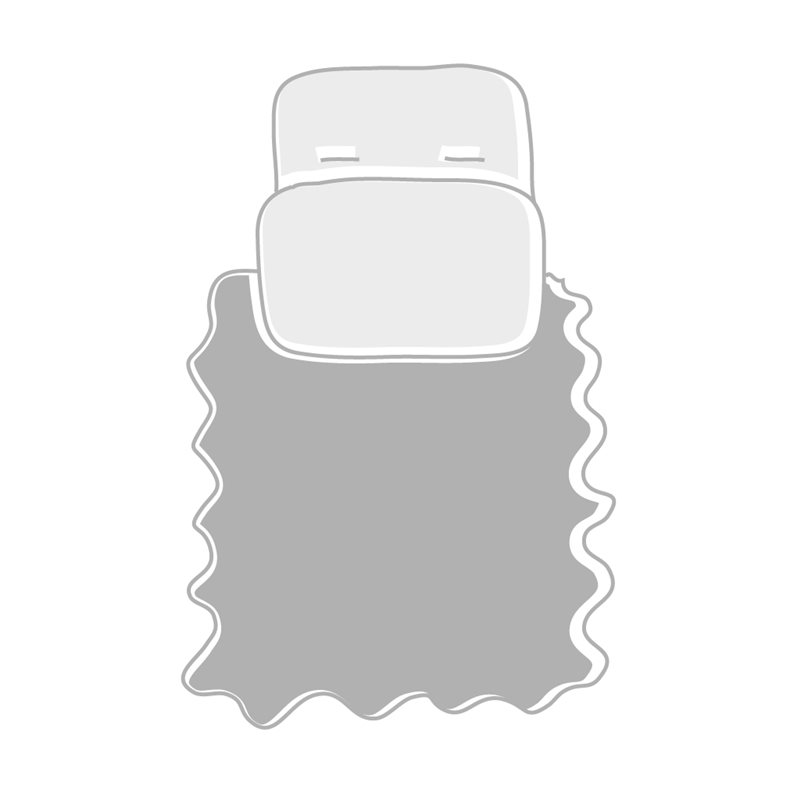 Colcha Capazo Mountain Buggy Duet 3.0 KUKU BLCO.Mil Gris