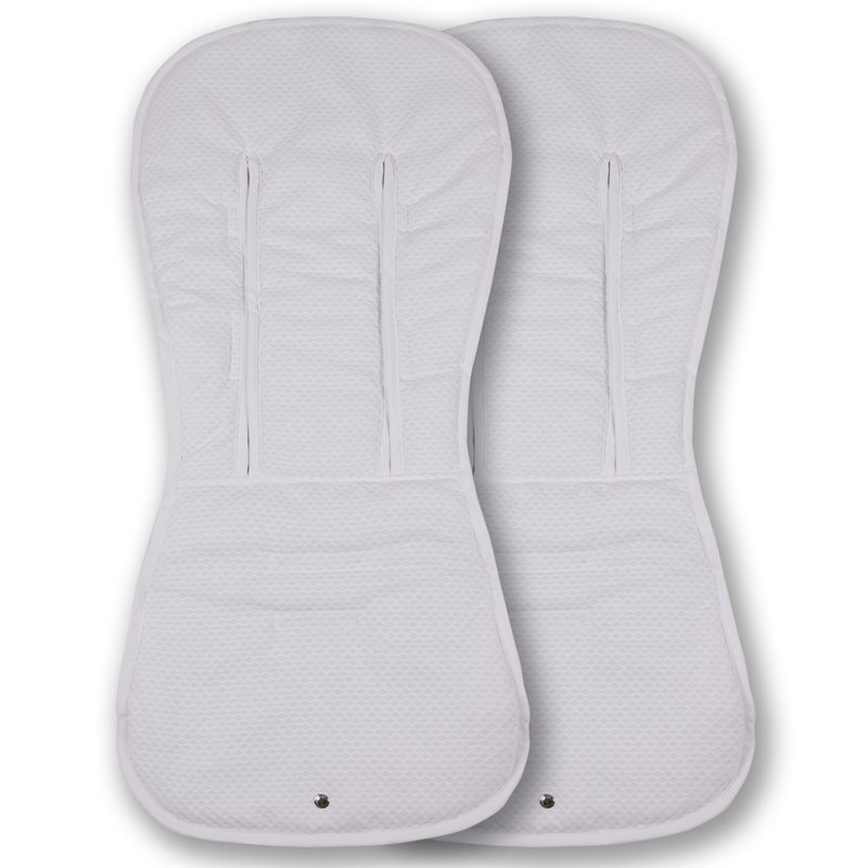 Pack 2ud. Colchonetas para Bugaboo Donkey 5 PIQUÉ OLA - Acolchado Transpirable- (100% Algodón)
