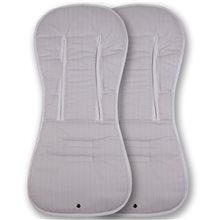 Pack 2ud. Colchonetas para Bugaboo Donkey 5 MIL GRIS - Acolchado Transpirable- (100% Algodón)