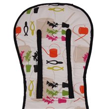 Pack 2ud. Colchonetas para Bugaboo Donkey 5 JARDIN - Acolchado Transpirable- (100% Algodón)