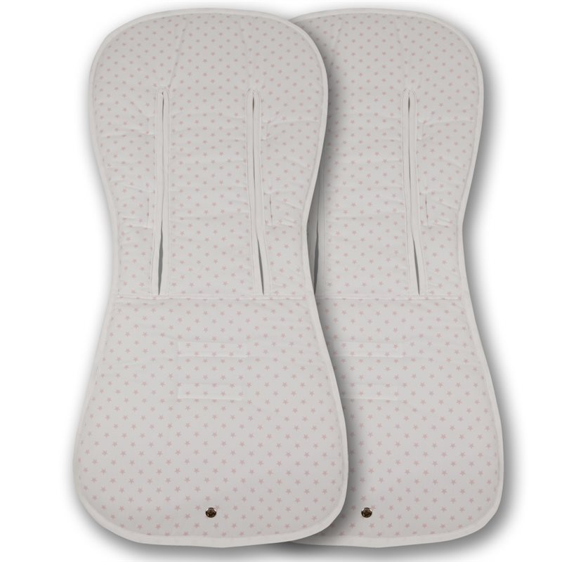 Pack 2ud. Colchonetas para Bugaboo Donkey 5 ESTRELLA RS - Acolchado Transpirable- (100% Algodón)