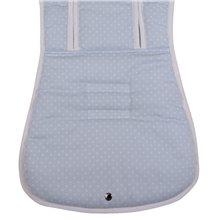 Pack 2ud. Colchonetas para Bugaboo Donkey 5 KUKU CELESTE - Acolchado Transpirable- (100% Algodón)