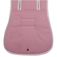 Pack 2ud. Colchonetas para Bugaboo Donkey 5 VICHY P ROSA - Acolchado Transpirable- (100% Algodón)