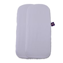 Pack 2ud.Funda Colchón Sabana Bajera Capazo Bassinet Yoyo 2  PIQUE CELESTE