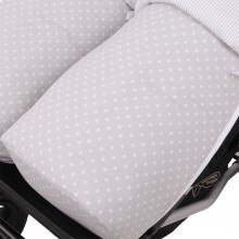 Conjunto 2ud Sacos Silla Baby Monster Easy Twin ESTRELLA BLC.Mil Gris/Blanco