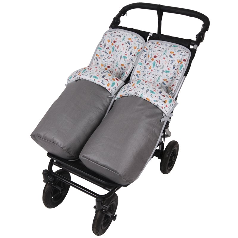 Conjunto 2ud. Saco Silla Mountain Buggy Duet GRIS ASF V.Otoño