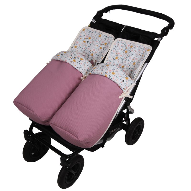 Conjunto 2ud Sacos Silla Baby Monster Easy Twin NATALI RS.Otoño
