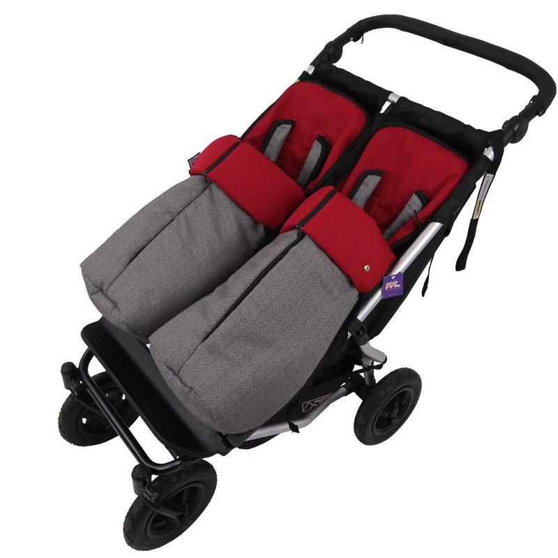 Conjunto 2ud Sacos Silla Baby Monster Easy Twin SPIGA.Grana