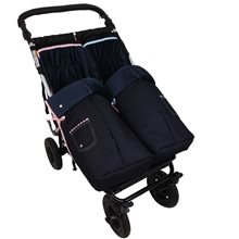 Conjunto 2ud Sacos Silla Baby Monster Easy Twin VAQUERO.Polar Azul Marino/Polar Rosa