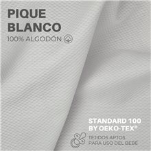 Funda Colchón Sabana Bajera Capazo Impermeable Bugaboo Fox 5 PIQUE BLANCO