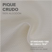 Funda Colchón Sabana Bajera Capazo Impermeable Bugaboo Fox PIQUE CRUDO
