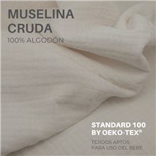 Pack 2ud.Funda Colchón Sabana Bajera Capazo Joolz Aer+ MUSELINA CRUDA