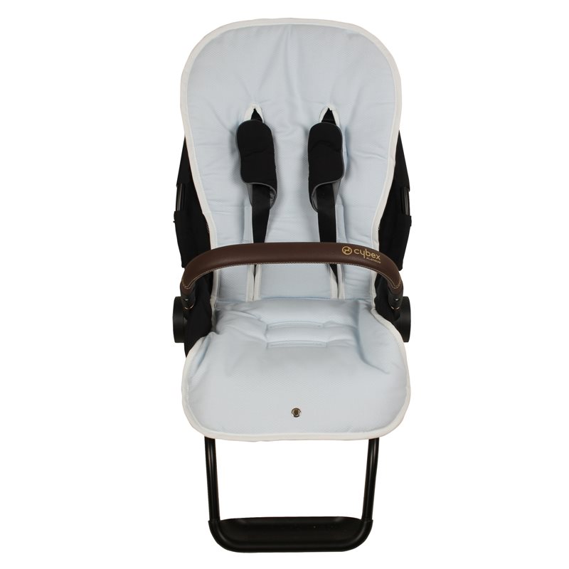 Colchoneta Silla Cybex Priam y Mios Platinum PIQUE CELESTE.Celeste