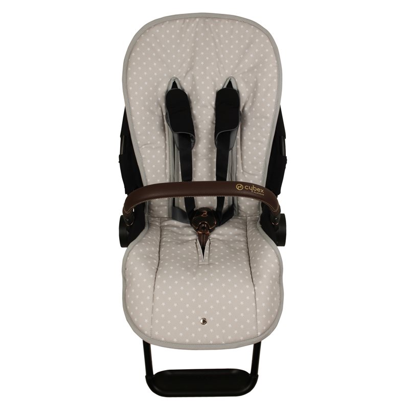 Colchoneta Silla Cybex Priam y Mios Platinum PIQUE CELESTE.Celeste