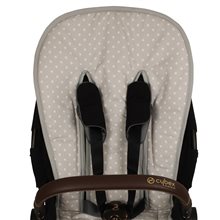 Colchoneta Silla Cybex Priam y Mios Platinum PIQUE CELESTE.Celeste