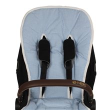 Colchoneta Silla Cybex Priam y Mios Platinum VICHY CELESTE