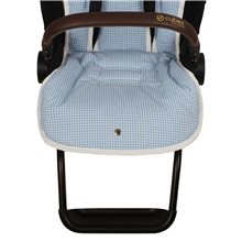 Colchoneta Silla Cybex Priam y Mios Platinum VICHY CELESTE