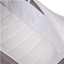Funda Capazo Cybex Mios Lux 2019-23 Velcro PIQUE BLANCO.Blanco