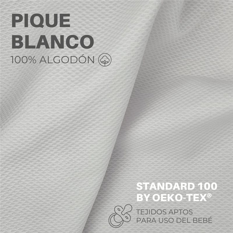 Funda Capazo Goma Joolz Aer+ PIQUE BLANCO