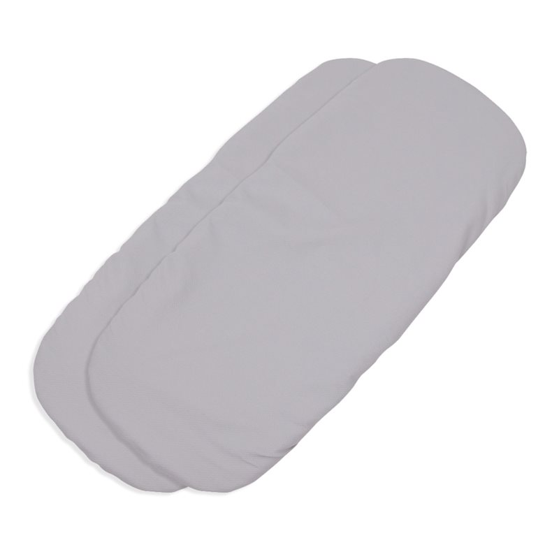 Pack 2ud.Funda Colchón Sabana Bajera Capazo Joolz Hub+ PIQUE GRIS