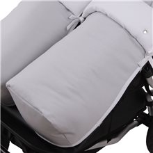 Conjunto 2ud Sacos Silla Niu VentTwin PIQUE GRIS.Pique Blanco