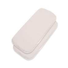 Pack 2ud.Funda Colchón Sabana Bajera Capazo Bugaboo Fox 5 ALGODÓN BLANCO