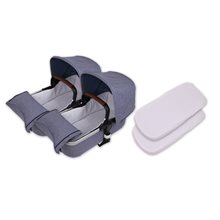 Pack 2ud. Funda Capazo y Sabanas Bajeras Bugaboo Donkey 5 PIQUE BLANCO