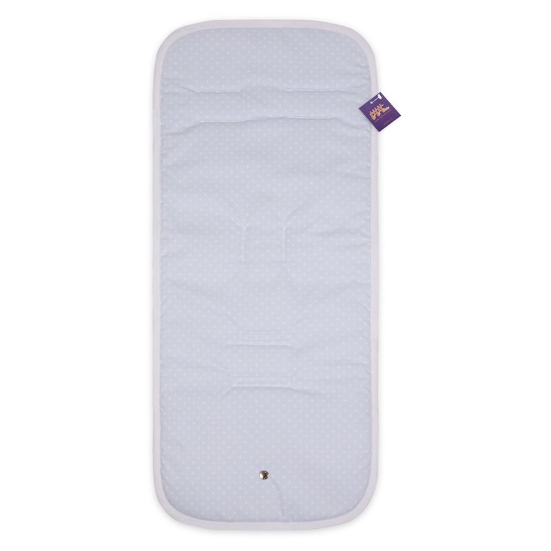 Colchoneta Silla KUKU CELESTE.Blanco