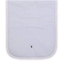 Colchoneta Silla KUKU CELESTE.Blanco